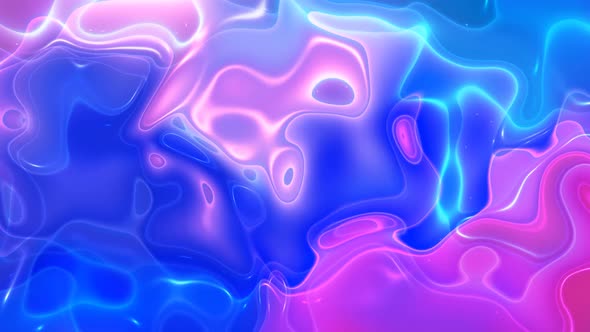 Abstract colorful trendy liquid wavy background.