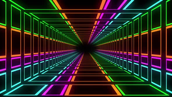 Hypnotic colouful shapes animation  alt