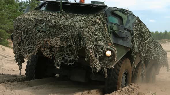 Camouflage Military Vehicle