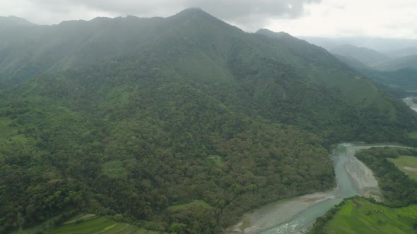 Mountain Landscape in Philippines Luzon