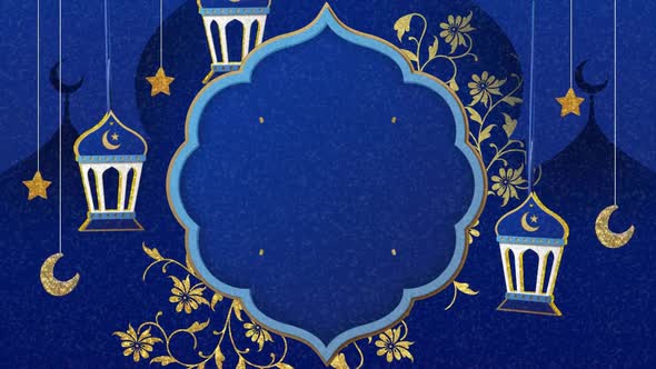Islamic Background Abstract blue