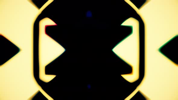 Abstract Vj Visual Of Brightly Colored Shapes