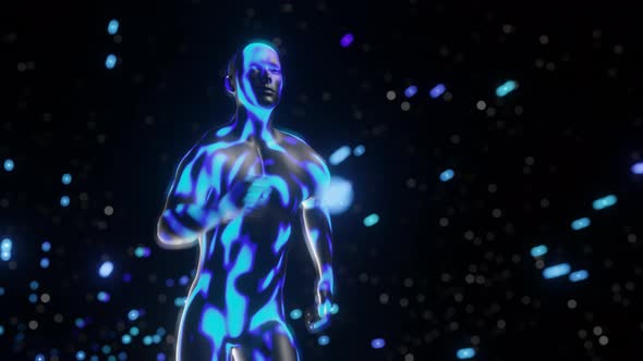 Abstract Background with Running Man alt