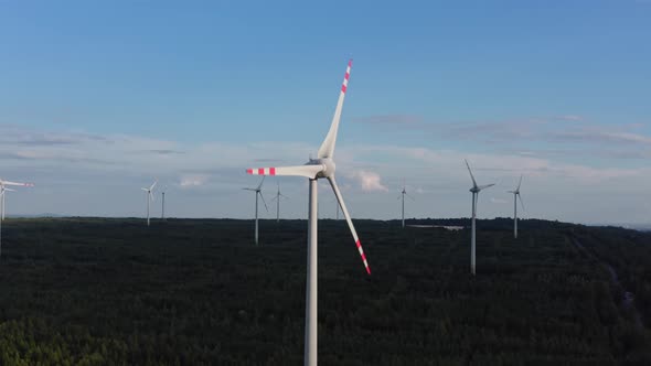 Highlighted Wind Turbine