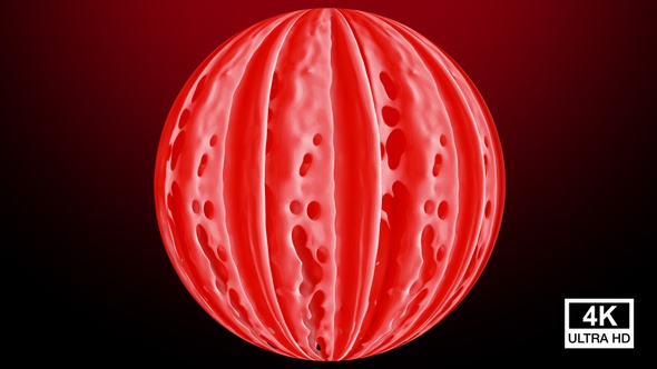 Red Paint Splash Sphere