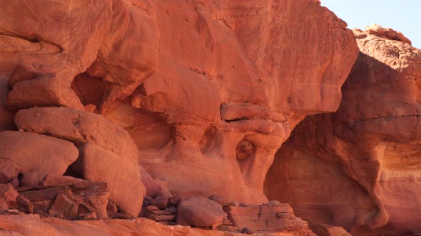 The Holes In the Rocks Colored Canyon