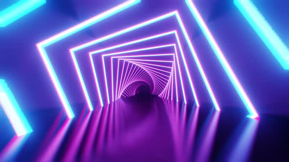 Neon Light Vj Loop Background 4K alt