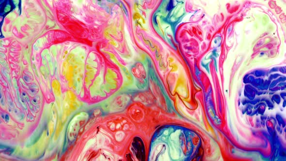 Abstract Colorful Paint Ink Liquid Explode 