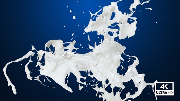 Abstract Fresh Milk Splash V4