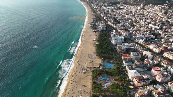 Colorful city Aerial View