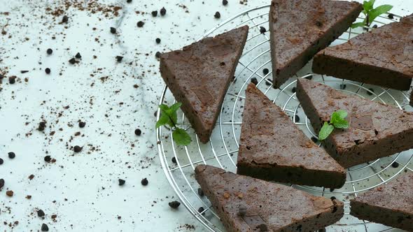 Chocolate brownie sweet dessert