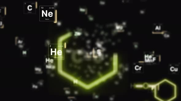 Periodic Table Motion Background