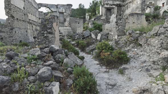 Ruins and Remains of Houses of the Destroyed City
