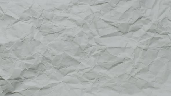 Crumpled White Paper Sheets Sequence