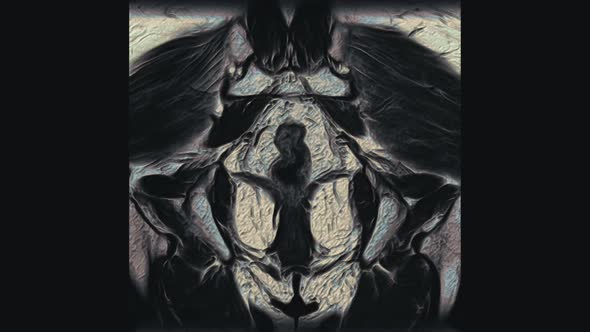 Bulk Multicolored MRI of the Female Pelvic Organs, Abdominal Cavity, Gastrointestinal Tract and
