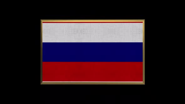 Russia 3D Flag