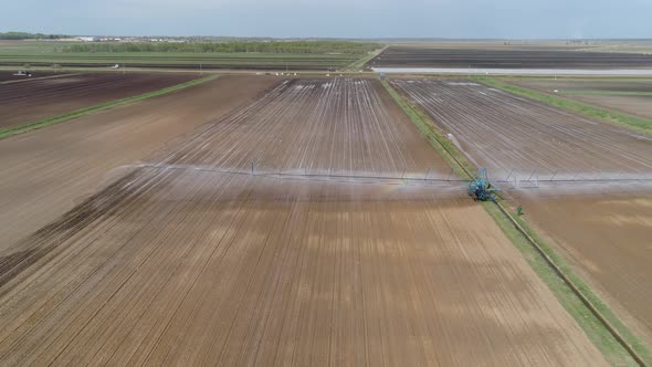 Irrigation System on Agricultural Land