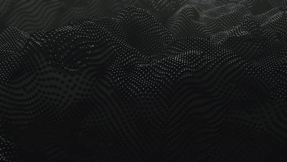 Dark sphere waves background