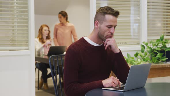 Business people working in modern office