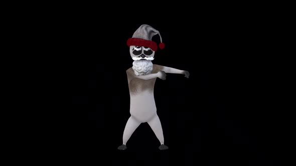 Santa Lemur Dance 1 - Christmas Concept