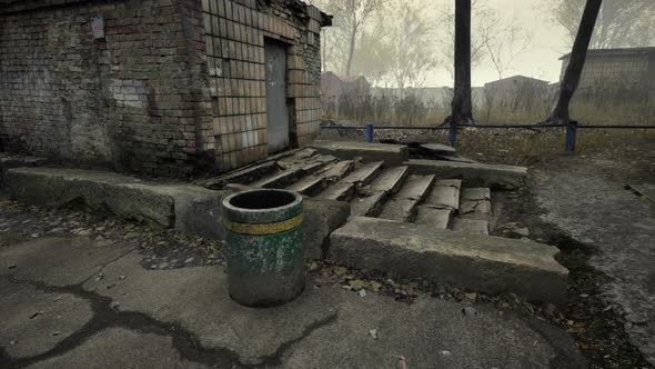 Pripyat Cityview of Exclusion Zone Near the Chernobyl Nuclear Power Plant alt