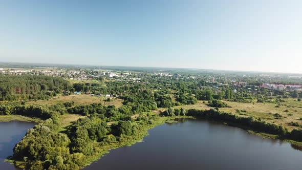 Three Lakes In The Town Of Gorodok