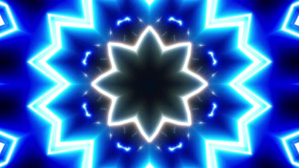 Vj Blue Laser Lamp Flash Light Background Loop 4K 02