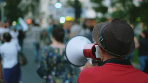 Talking with Megaphones Rebels on Political Strike Resistance Demonstration