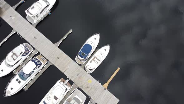 Boats aerial view