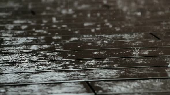 Rain on floor