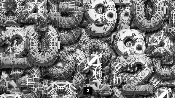 Digits Backgrounds From Complex Structure alt