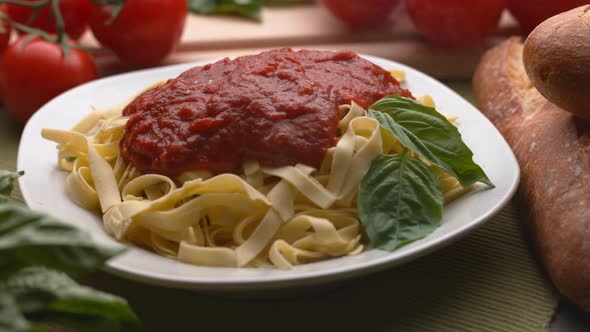 Parmesan cheese sprinkled onto pasta in super slow motion, shot on Phantom Flex 4K