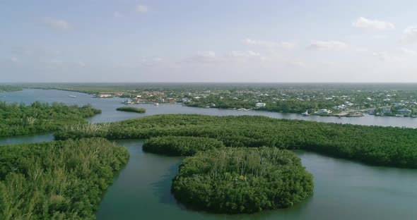 Flying Over Jupiter Island and Towards Stuart Florida