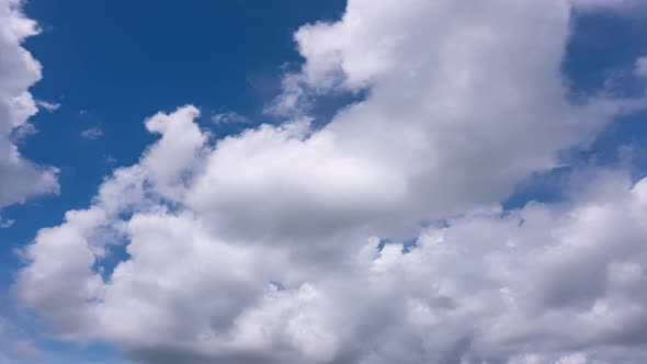 Cloud time lapse nature background.Nature view time lapse clouds and blue sunny sky