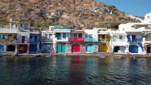 Klima village on Milos island in Greece