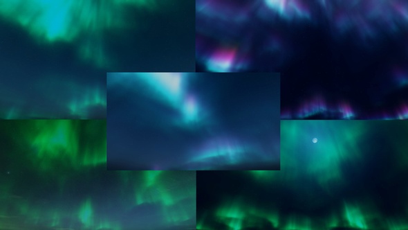 Aurora Backgrounds Loop Pack -5