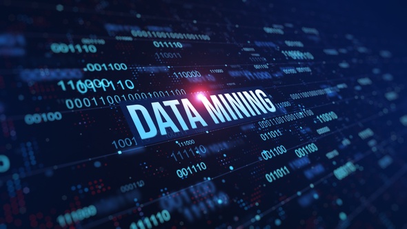 Data Mining Digital Binary Code Background