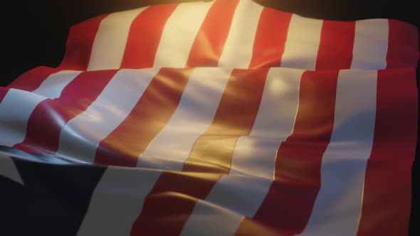 Liberia Flag Low Angle View