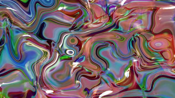 Pastel Holographic Liquid Animation