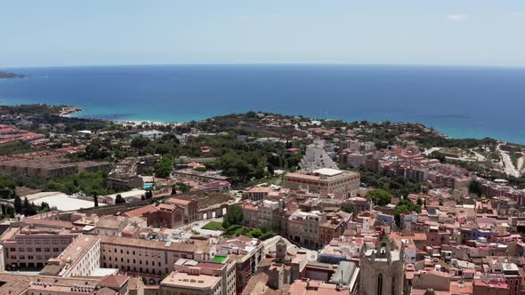 Aerial View Teragon Catalonia Spain