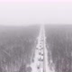 Trucks are Stuck in Traffic on a Snowcovered Highway - VideoHive Item for Sale