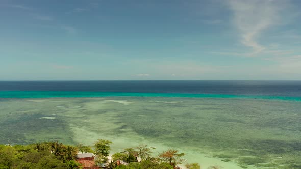 Tropical Island with Sandy Beach