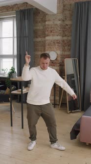 Guy Dancing at Home