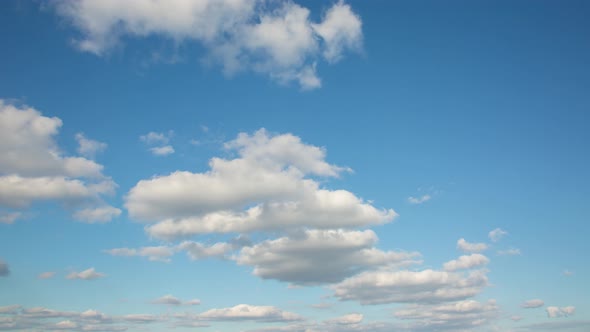 White Clouds In The Sky, Time Lapse