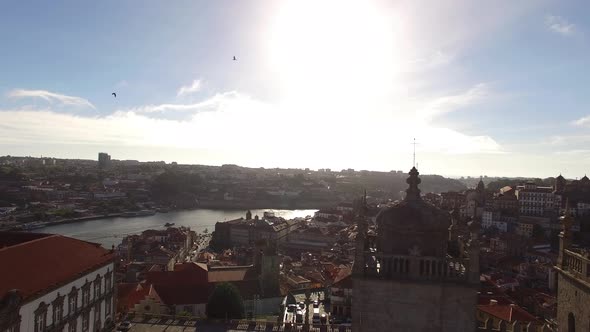 Aerial Footage of Porto, Portugal