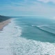 Flight Over the Sandy Beach and Waves - VideoHive Item for Sale