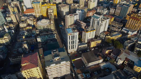 aerial view of the haven of peace, city of Dar es Salaam