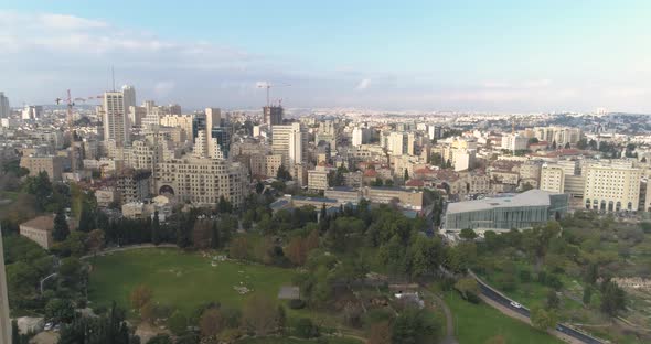 Aerial view of Jerusalem great synagogue, Israel.