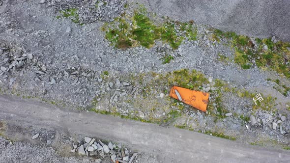 Aerial Shot of Slate Quarry, Valentia Island, Ireland