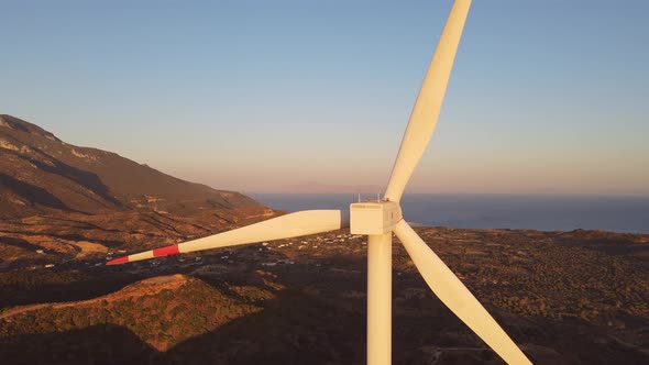 Wind power turbines generating clean renewable energy